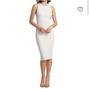 NWT Alice + Olivia Brooklynne Ribbed Midi Dress